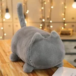 Gato Cinza de Pelúcia