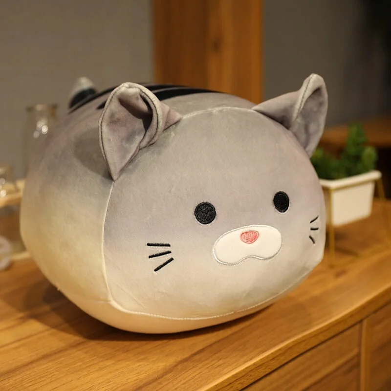 Boneco de Pelúcia Gato Cinza