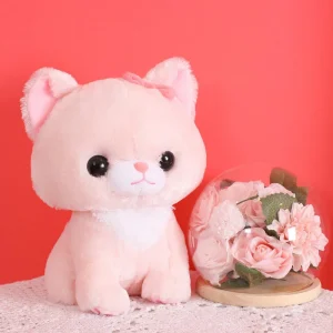 Urso de Pelúcia Gato Rosa