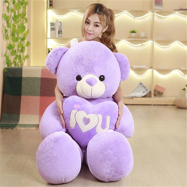 Urso de Pelúcia Gigante Roxo