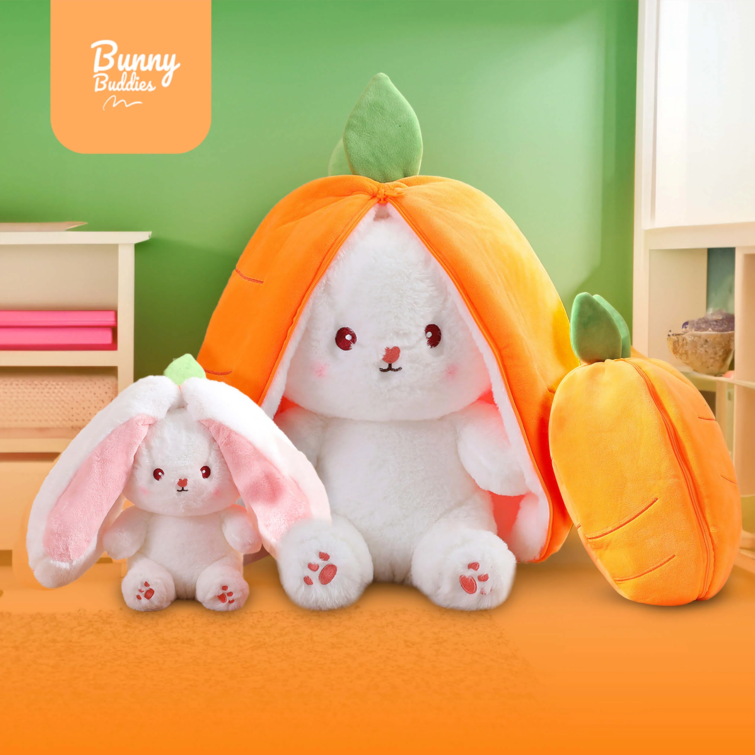 Pelúcia Bunny Buddies Cenoura