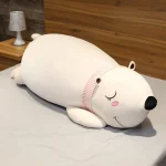 Leite - Grande urso de pelúcia branco