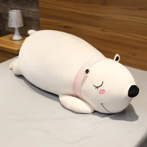 Leite - Grande urso de pelúcia branco