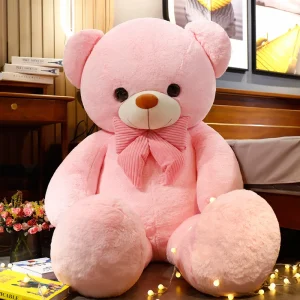 Nina - Urso de Pelúcia Gigante Rosa